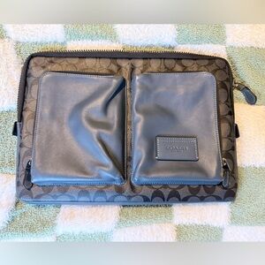 COACH Signature Laptop Pouch